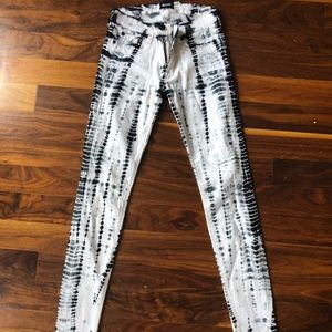Hudson Tye Dye Bleach Jeans